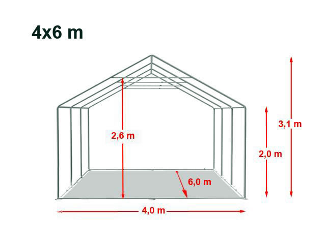 Location de barnum 4x3 | dimensions